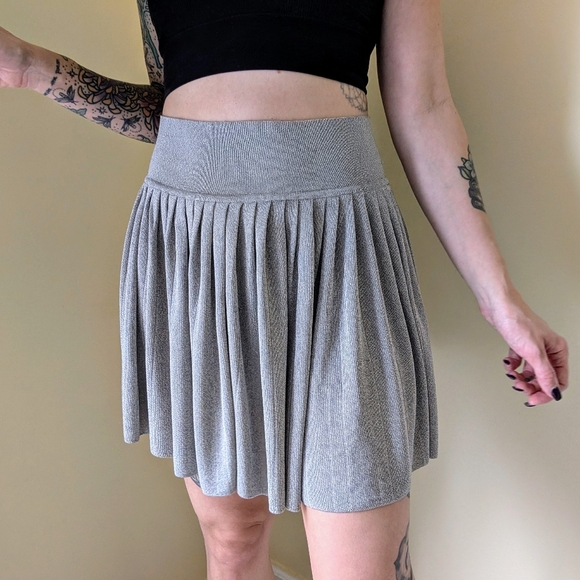 BP Studio for Charivari Vintage Made in Italy Silver Circle Skirt Small - Picture 5 of 7